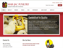 Tablet Screenshot of marjacpoultry.com